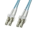 【即納】サンワサプライ アーマードメガネ型光ファイバケーブル(マルチOM3、LC×2-LC×2、1m)