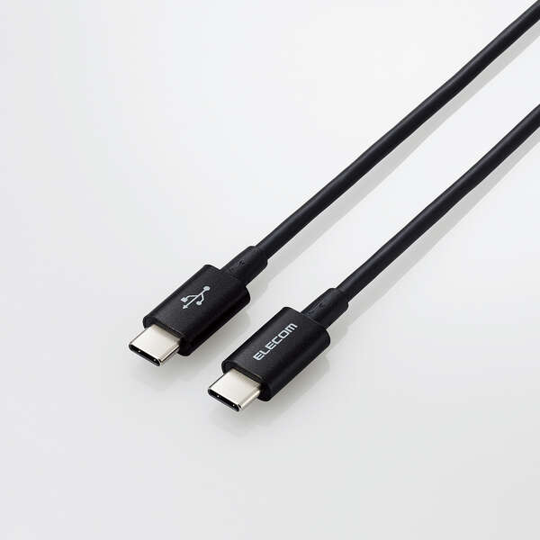 エレコム タイプC ケーブル USB Type C to Type C 0.3m PD 60W対応 【 Chromebook Mac PC iPad Android Nintendo Switch 等 Type-C 機器対応 】 ブラック