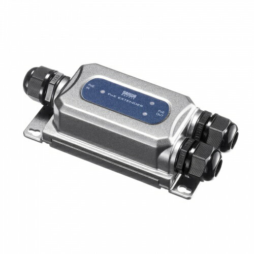 【即納】サンワサプライ PoEエクステンダー(防水対応・2分配出力)