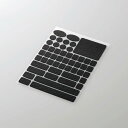 エレコム ゲーミングデバイス グリップテープ 【 マウス キーボード ゲームパッド 等対応 】 8種形状カット済み アンチスリップ 滑り止め V custom ブラック
