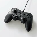 【即納】エレコム ゲームパッド PC コントローラー USB接続 Xinput Xbox系ボタン配置 13ボタン 連射 軽量 【 Windows 11 10 パソコン Steam 各種ゲーム 対応 】 ブラック