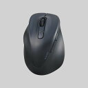【即納】エレコム Bluetooth マウス 静音 ワイヤレス 5ボタン 左手専用 【 Windows 11 10 mac Chrome Android iPhone iPad 対応 】 抗菌 Mサイズ 2台接続可 EX-G ブラック