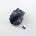 【即納】エレコム 無線 マウス 静音 ワイヤレス 5ボタン 左手専用 【 Windows 11 10 mac Chrome 対応 】 抗菌 Mサイズ EX-G ブラック