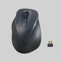【即納】エレコム 無線 マウス 静音 ワイヤレス 5ボタン 左手専用 【 Windows 11 10 mac Chrome 対応 】 抗菌 XLサイズ EX-G ブラック