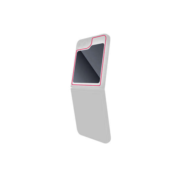 エレコム Galaxy Z Flip5 ( SC-54D / SCG23 ) ガラスフィルム 高透明 強化ガラス 表面硬度10H 指紋防止 飛散防止 気泡防止