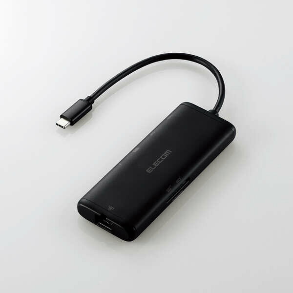 エレコム ドッキングステーション 7in1 イーサネット対応 Type-C接続 ・ Type-c / ...