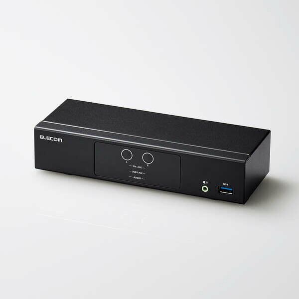 エレコム KVMスイッチ パソコン2台 切替器 4K ディスプレイ端子 HDMI / マウス・キーボ ...