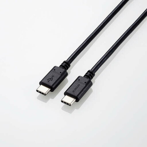 エレコム USB Type C ケーブル ( タイプ C to C ) 1.5m PD 100W スリムケーブル 小型化コネクタ 【 iPhone パソコン スマホ 等 Type-C 機器対応 】 ブラック エレコム USB Type C ケーブル ( タイプ C to C ) 1.5m PD 100W スリムケーブル 小型化コネクタ 【 iPhone パソコン スマホ 等 Type-C 機器対応 】 ブラック