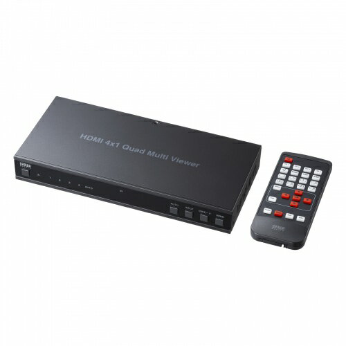 【あす楽】サンワサプライ 4入力1出力HDMI画面分割切替器(4K/60Hz対応)