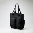 【即納】エレコム トートバッグ ビジネスバッグ 15L バッグ ファスナー付き 撥水加工 14インチノートPC A4サイズ タテ収納 通勤 ブラック