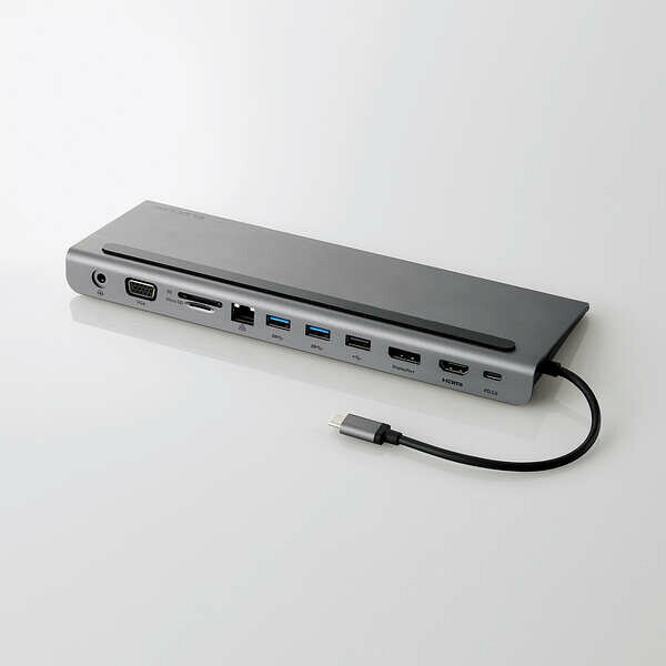 エレコム Type C ドッキングステーション 11-in-1 USB-C ×1 USB-A ×3  ...
