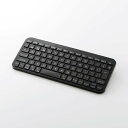 【即納】エレコム ワイヤレス キーボード Bluetooth 無線 パンタグラフ テンキーレス コンパクト 薄型 軽量 電池式 マルチペアリング(3台) 日本語配列 Slint ブラック