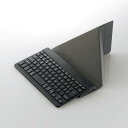 エレコム ワイヤレス キーボード Bluetooth 無線 パンタグラフ テンキーレス コンパクト 薄型 充電式 スタンド付 マルチペアリング(3台) 日本語配列 Slint ブラック