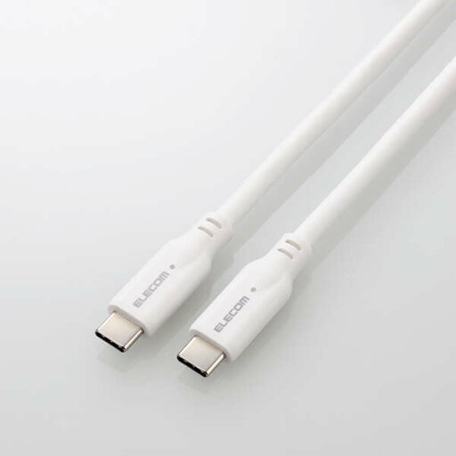 【即納】エレコム タイプC ケーブル ( USB Type-C to C ) 0.5m PD 100W USB10Gbps準拠 【 MacBook Pro iPad iPhone 等 TypeC 機器対応 】 ホワイト 【即納】エレコム タイプC ケーブル ( USB Type-C to C ) 0.5m PD 100W USB10Gbps準拠 【 MacBook Pro iPad iPhone 等 TypeC 機器対応 】 ホワイト