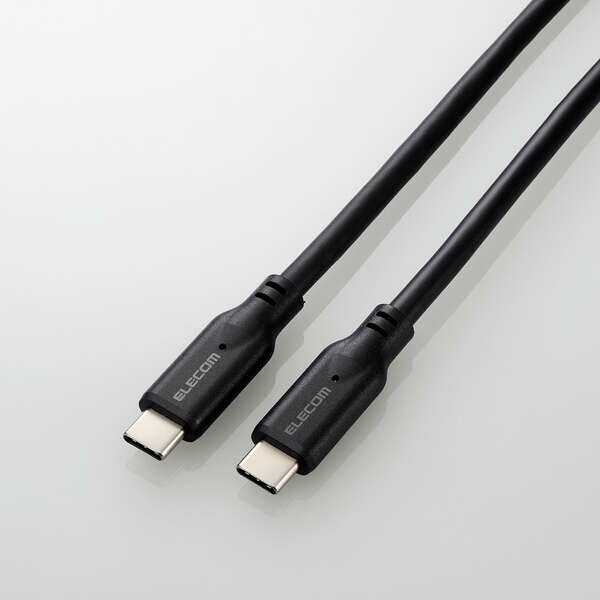 【即納】エレコム タイプC ケーブル ( USB Type-C to C ) 1m PD 100W USB10Gbps準拠 【 MacBook Pro iPad iPhone 等 TypeC 機器対応 】 ブラック