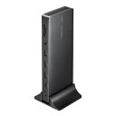 【即納】サンワサプライ ドッキングステーション(4K・HDMI×2画面出力・ACアダプタ付)