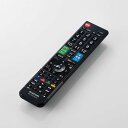 【即納】エレコム テレビリモコン 汎用 12メーカー対応 【 パナソニック 日立 シャープ 東芝 ソニー 三菱 LG ハイセンス アイワ アズマ オリオン フナイ 】 ブラック