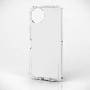 エレコム AQUOS wish4 SH-52E ケース ソフト カバー 衝撃吸収 カメラレンズ保護設計 ストラップホール付 ストラップホールシート付 TOUGH SLIM LITE クリア
