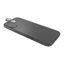 エレコム iPhone 16 / 16 Plus カメラフィルム ガラス 高透明 表面硬度10H 指紋防止 カメラレンズ保護カバー 貼り付けツール付 ブラック