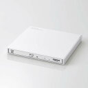 【即納】エレコム 外付け ブルーレイドライブ BD/DVD/CD USB 3.2 Gen1 ケーブル2本付(USB-C+USB-A) 書込み/再生/編集 バスパワー M-DISC/BDXL対応 超薄型 コンパクト ホワイト