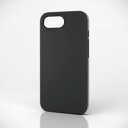 【即納】エレコム iPhone 16e ケース ハイブリッド シリコン カバー カメラレンズ保護設計 アンチダストコート ブラック