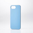 エレコム iPhone 16e バックパネル カメラ/背面保護 薄型 バックプレート スカイブルー