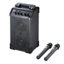 【即納】サンワサプライ ワイヤレスマイク付き拡声器スピーカー(最大40W)