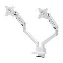 【即納】サンワサプライ モニターアーム(デュアル・ガススプリング式・薄型ショートクランプ)