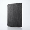 【即納】エレコム iPad ケース 11インチ ( A16 ) / 10.9インチ 第10世代 ファブリックフラップ カバー 2アングル スタンド オートスリー...