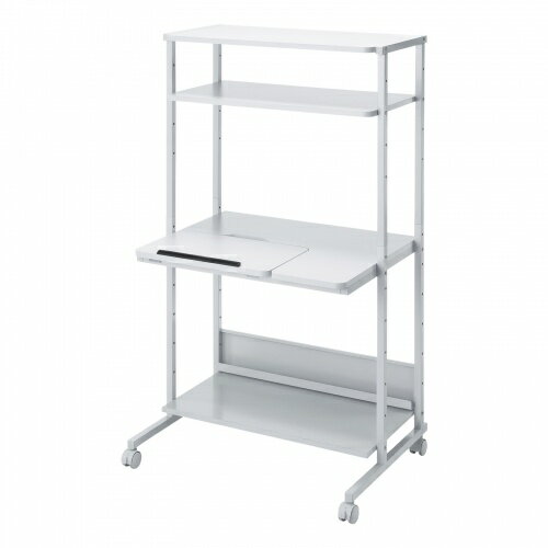 【即納】サンワサプライ チルト天板パソコンラック（W800）