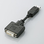 【あす楽】エレコム DisplayPort-DVI 変換アダプタ ブラック [AD-DPDBK]|| ELECOM
