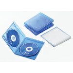 エレコム ブルーレイディスクケース/2枚収納/3パック/クリアブルー [CCD-BLU203CBU] ...