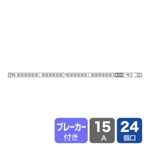 サンワサプライ 19インチサーバーラック用コンセント(15A) TAP-SVSL1524