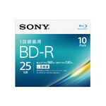 SONY ビデオ用BD-R 追記型 片面1層25GB 6倍速 ホワイトワイドプリンタブル 10枚パック 10BNR1VJPS6