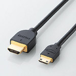 ¨Ǽۥ쥳 ͥåб HIGH SPEED HDMI-Mini֥ 2.0m DH-HD14EM20BK [DH-HD14EM20BK]|| ELECOM