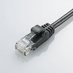 エレコム CAT6準拠 Gigabit やわらかLANケーブル ブラック 2m [LD-GPY/BK2]|| ELECOM