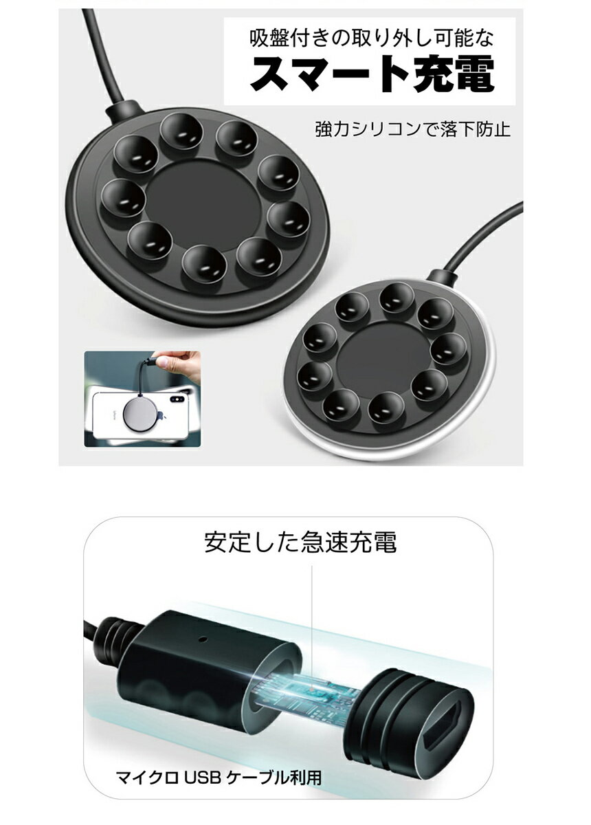 ELECOM W-QA25BE Qi規格対応ワイヤレス充電器/5W/卓上/ケーブル一体/1m/ベージュ