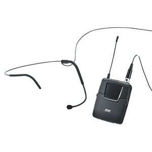 サンワサプライ ワイヤレスヘッドマイク（MM-SPAMP3用） MM-SPAMP3WHS