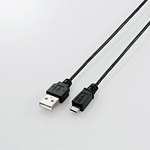 【即納】エレコム 極細Micro-USB(A-MicroB)ケーブル 0.5m ブラック MPA-AMBXLP05BK [MPA-AMBXLP05BK]|| スマホ スマートフォン Android アンドロイド スマートホン ELECOM