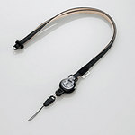 【即納】エレコム スマートフォン用ストラップ [落下防止クリップ付き] ブラック MPA-ST01BK [MPA-ST01BK]|| ELECOM