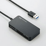 エレコム USB3.0対応メモリリーダライタ [51+5メディア対応] ブラック MR3-A006BK [MR3-A006BK]|| ELECOM
