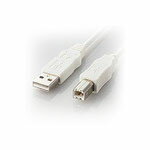 エレコム USB2.0対応のUSBケーブル（ABタイプ） 1.0m ホワイト [USB2-ECO10WH]|| ELECOM