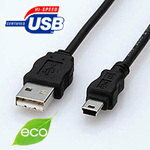 エレコム USB2.0ケーブル（A：ミニBタイプ） 5.0m USB-ECOM550 ELECOM