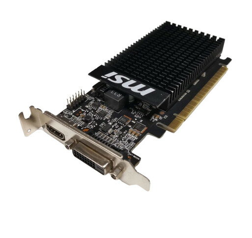 【中古パーツ】MSI GeForce GT710 1GB DDR3 メール便送料無料 1週間動作保証 ビデオカード グラフィックボード ロープロファイル LP