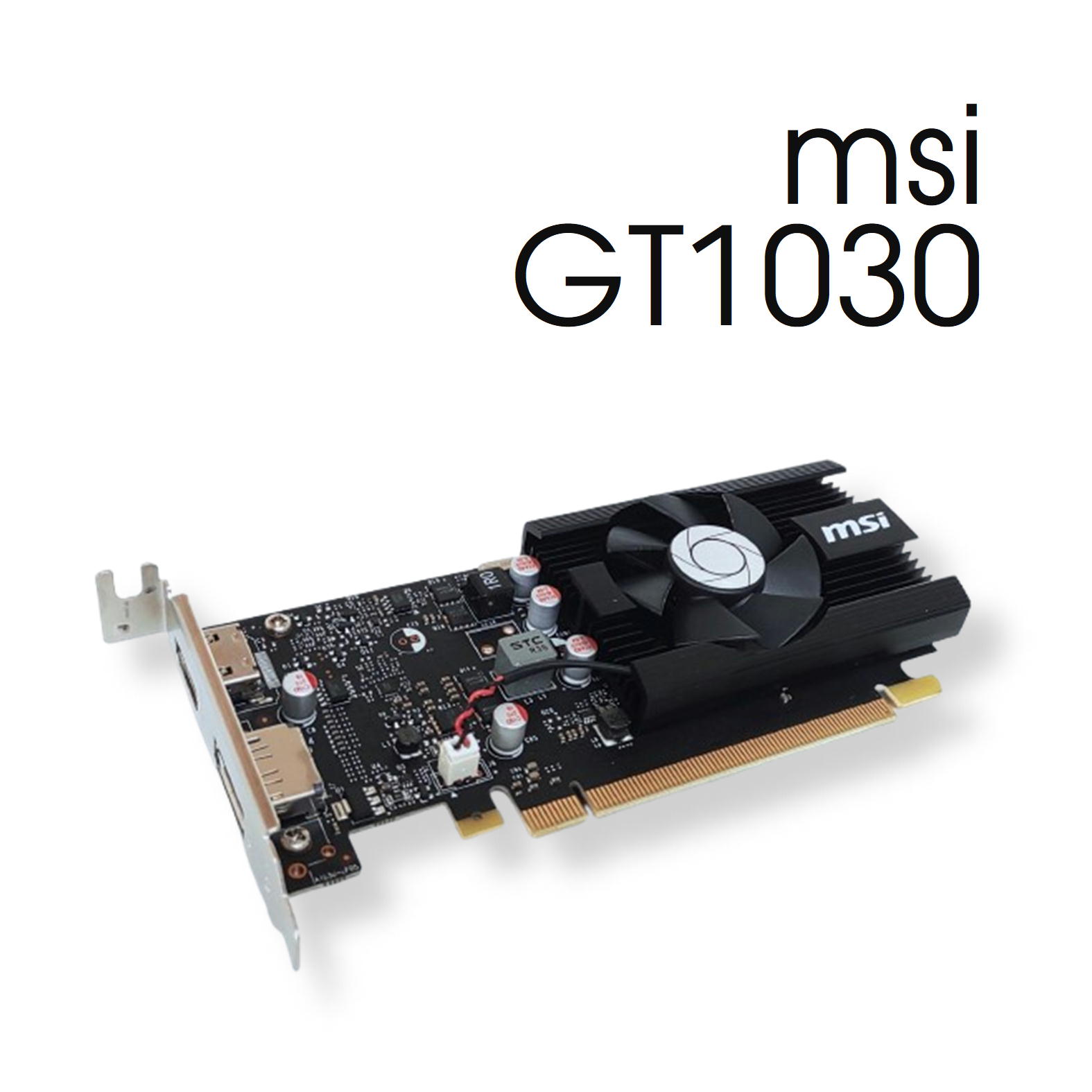 【中古パーツ】msi GeForce GT 1030 2G LP OC ロープロファイル 1週間動作保証 グラフィックボード ビデオカード メール便送料無料