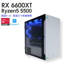 【中古自作ゲーミングPC】新品パーツ多数使用 / Radeon RX 6600 XT / Ryzen5 5500 / 16GB / NVMe SSD 1TB 新品 / Windows11