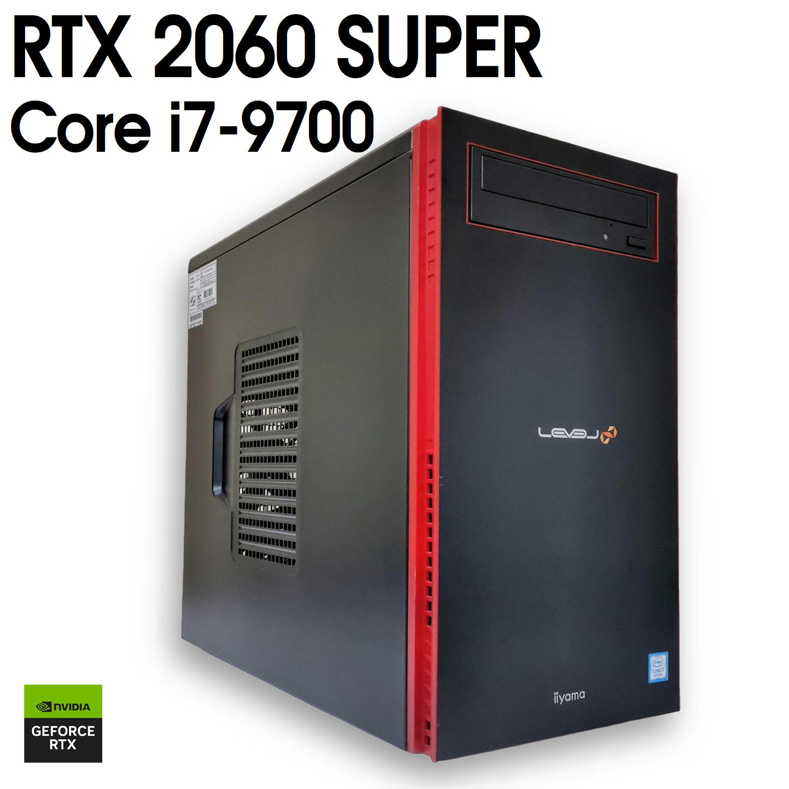����ť����ߥ�PC��iiyama level�� ILeDXi-M0B6 / GeForce RTX 2060 SUPER / Core i7-9700 / 16GB / SSD 500GB / Windows11