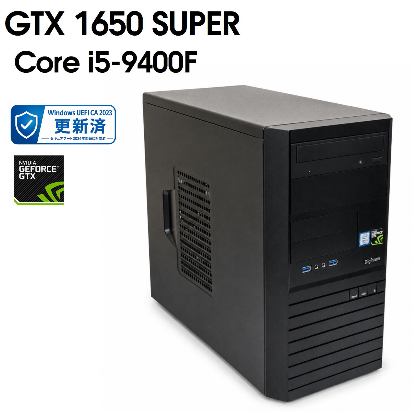 乐天商城 - 【中古ゲーミングPC】ドスパラ Magnate MH / GeForce GTX 1650 SUPER / Core i5-9400F / 16GB / M.2 SSD 250GB + HDD 500GB / Windows11
