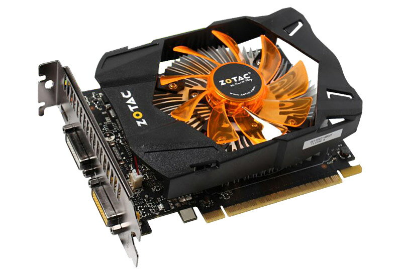 【中古パーツ】ZOTAC GeForce GTX750 1GB 1週間動作保証 グラフィックボード 補助電源不要　miniHDMI