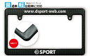太縁サイズ カーボン調 ナンバーフレーム DSPORT (ディースポーツ) DAIHATSU ダイハツ ライセンスフレーム 日本サイズ JPNサイズ 汎用ナンバーフレーム 1枚